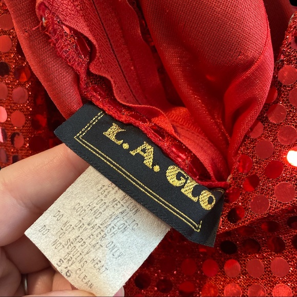 Stunning red sequin formal dress 5 / 6 Cruise Special Occasion - Picture 5 of 6